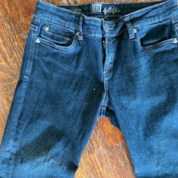 KUT from KLOTH ~ DIANA SKINNY Dark Wash DENIM Stretch BLUE JEANS- sz 4 ~ worn 1x - Picture 2 of 5